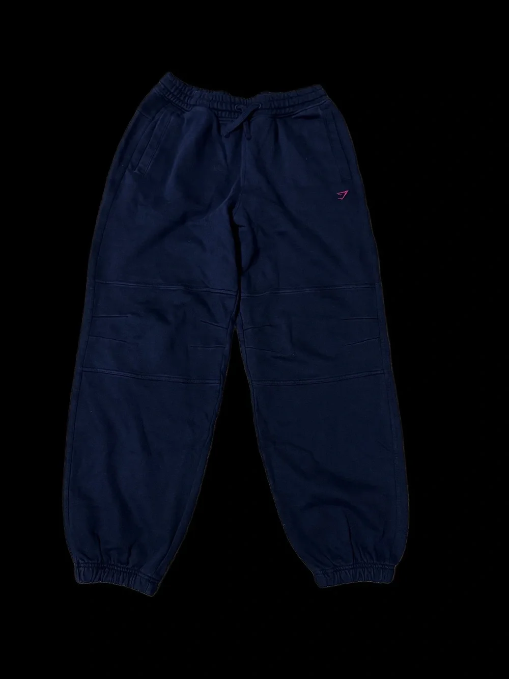Gymshark Black Sweatpants with Red Accent Waistband - Picture 3 of 8